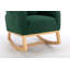 Chaise berçante rembourrée en tissu Teha Teddy-34025540