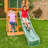 Appleton Wooden Swing Set with Swings, Slide, Rock Wall, Chalkwall and Sandbox