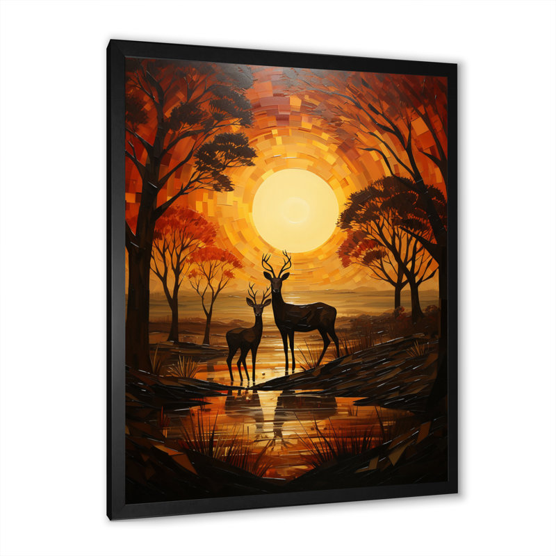 Letonya African Savannah Symphony IV, Cadre photo noir, H 40 po x l 30 po x P 1,5 po