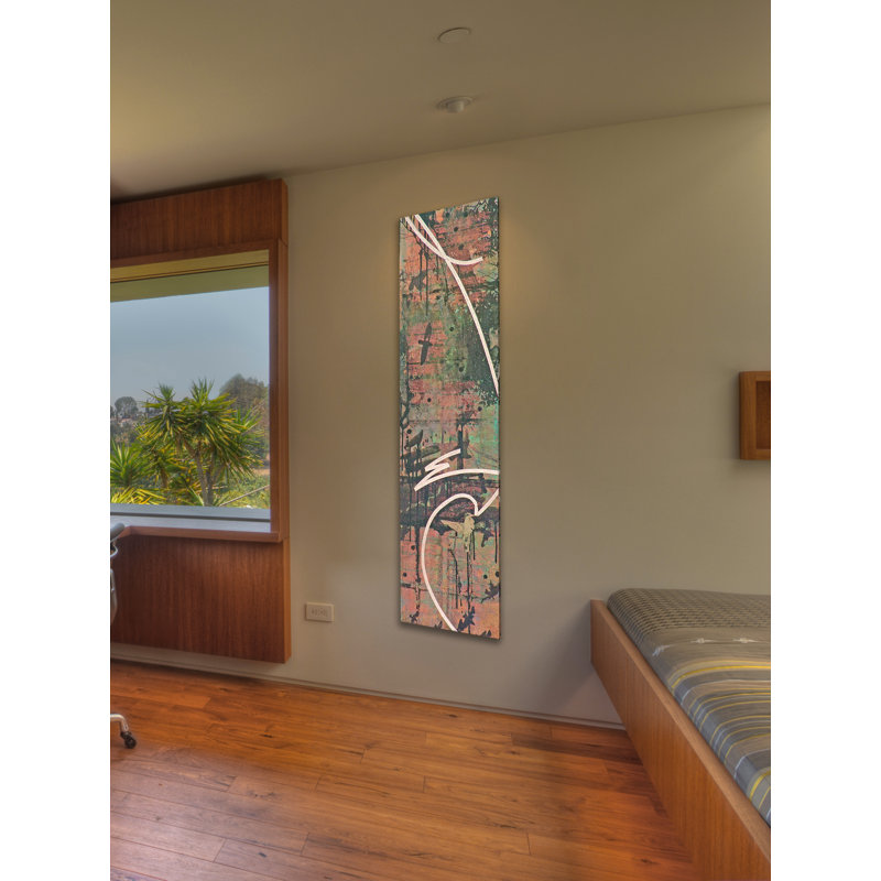 Reproduction d’art sur toile tendue, "nidification time" par tracy silva barbosa, H 40 po x l 10 po