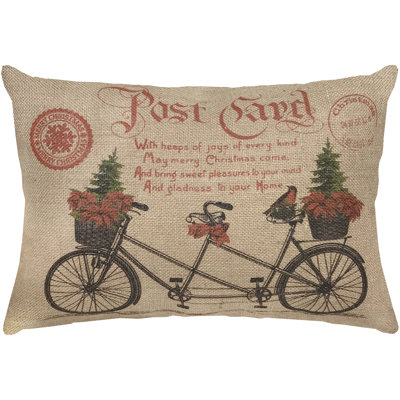 Yount Jute / Sisal Reversible Throw Pillow