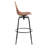 Clean Cut Swivel Counter Stool with Metal Frame-69342288-69342294