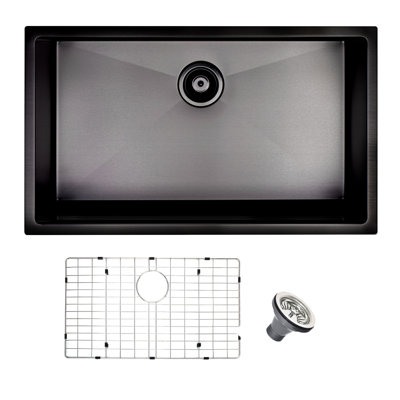 30'' L Undermount Single Bowl Stainless Steel Kitchen Sink
