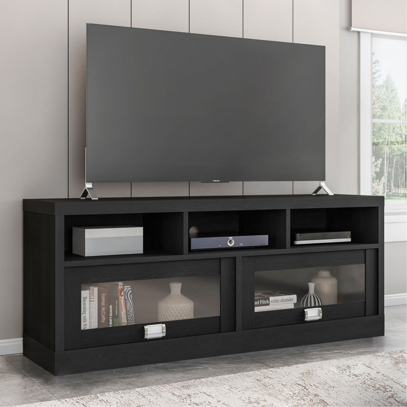 Meuble télé pour téléviseur de 65 po ou moins, Noir