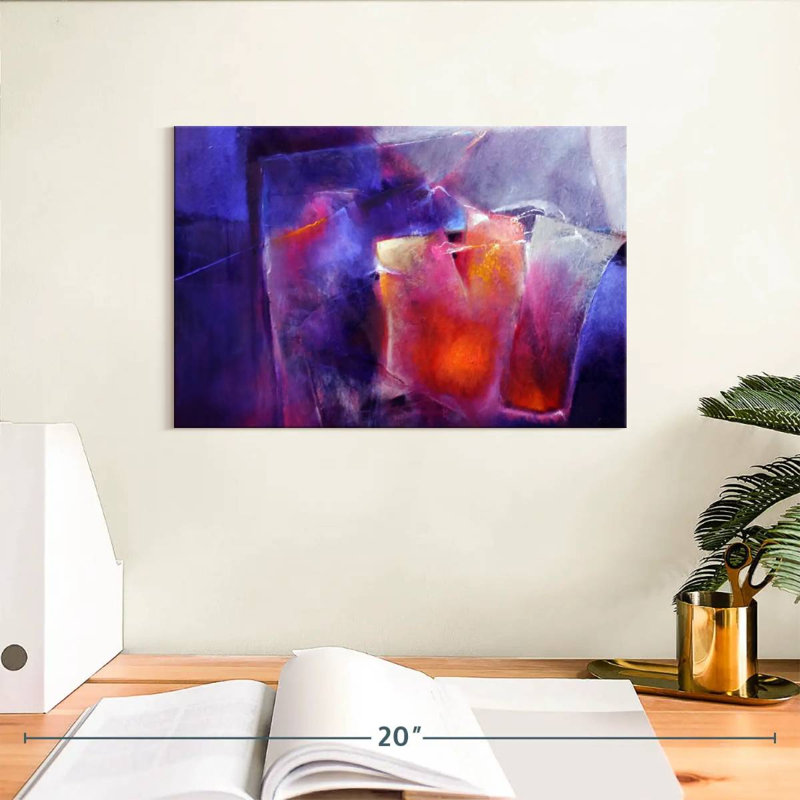 Avery Blue And Orange, 8" H x 12" W