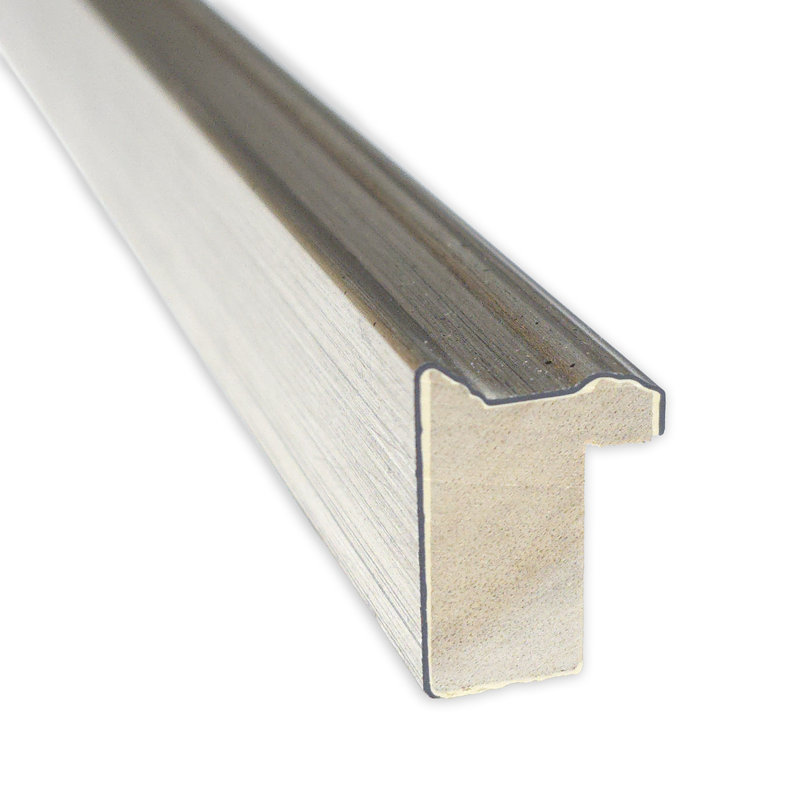 Tableau magnétique encadré Edith Silver, L 17 po x H 17 po, Argent Edith