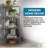 Plastic Modular Triangle Shelf Unit 4 Tiers, Grey-79284116