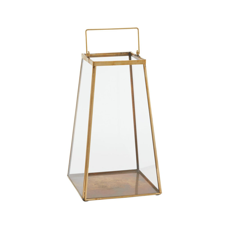 Lanterne de table en métal, H 11,25 po x l 6,75 po x P 6,75 po