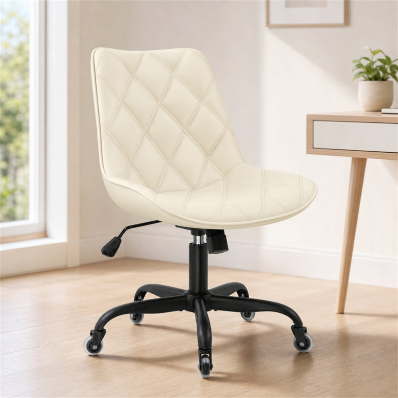 Fauteuil de bureau ergonomique avec inclinaison à 120 °, Beige