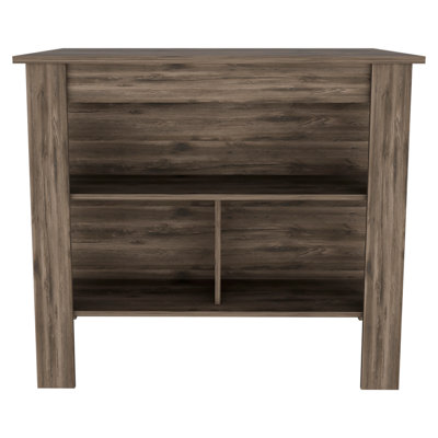 Versatile 3-Shelf Kitchen Island for Efficient Cooking and Storage