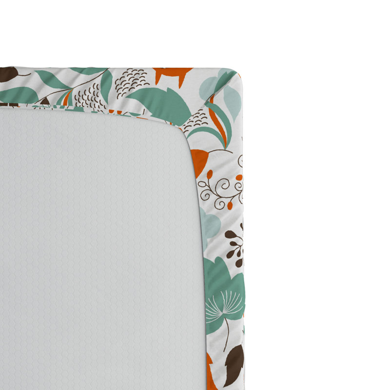 Microfiber Floral Fitted Sheet, Full Fitted Sheet