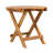 NO INSTALLATION REQUIRED, FOLDABLE AND ADJUSTABLE OUTDOOR ACACIA WOOD SIDE TABLE (TEAK FINISH)