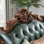 Fauteuil haut de gamme en cuir véritable de 48 po de largeur