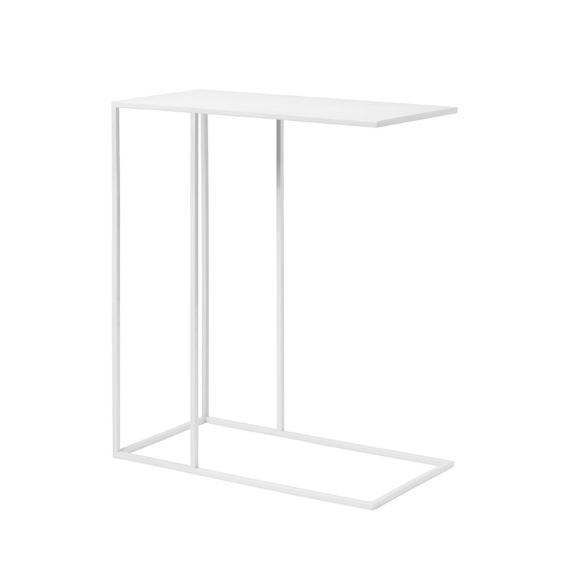 FERA Steel Frame Side Table, White