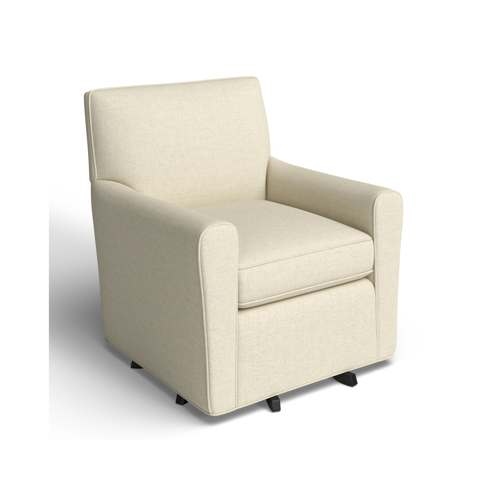 Mikeno Upholstered Swivel Armchair, Ida Beige