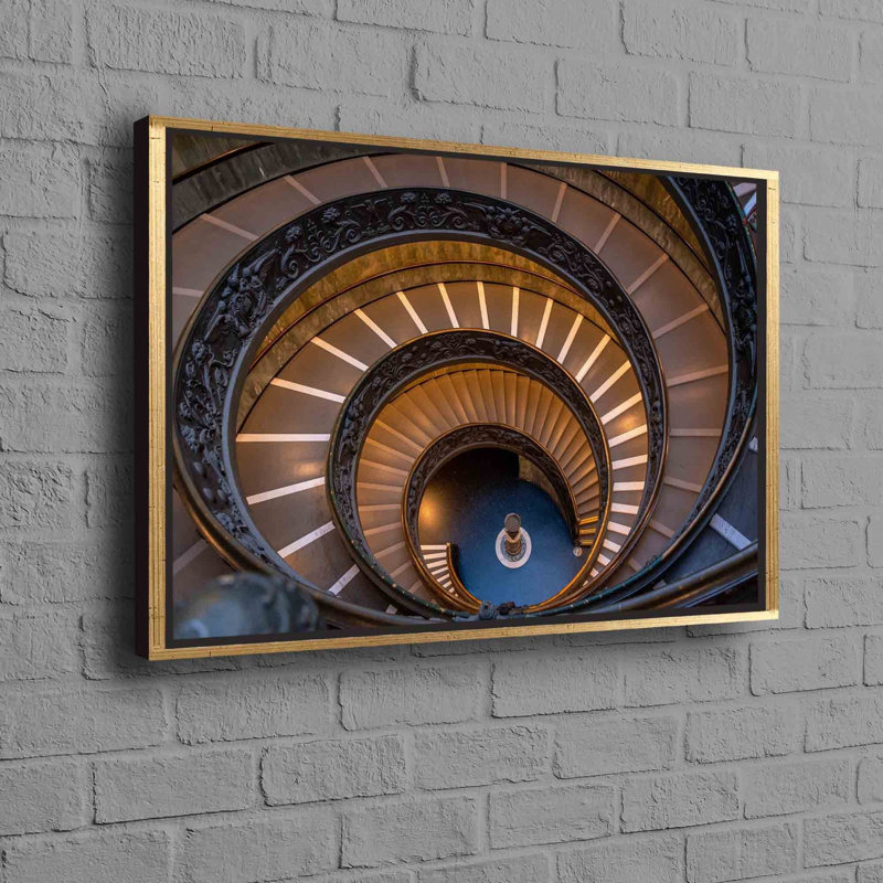 Floater Frame Print on Canvas, Gold, Framed Print without Mat, 20 cm H x 30 cm W