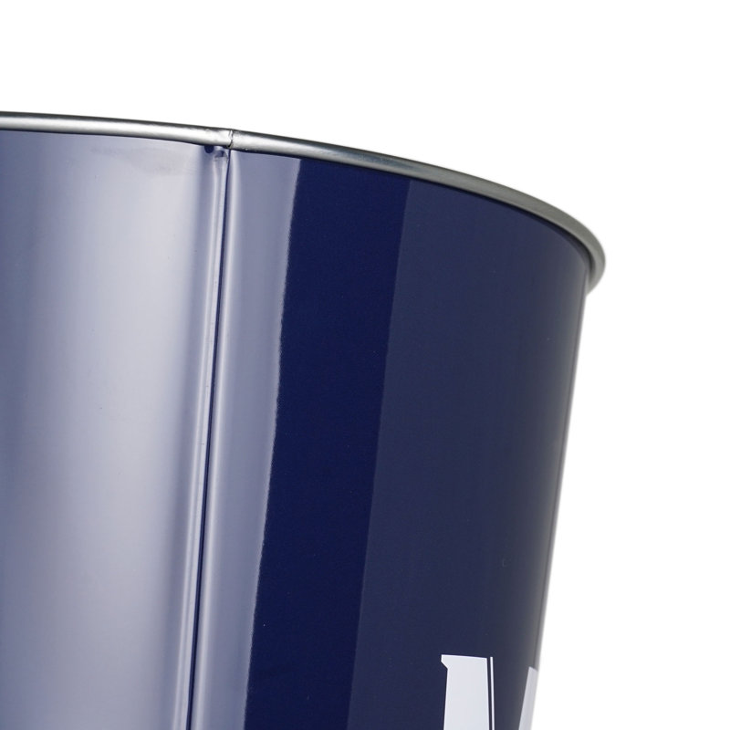 Modelo Blue Metal Office Trash Bin - 2.25 Gallons