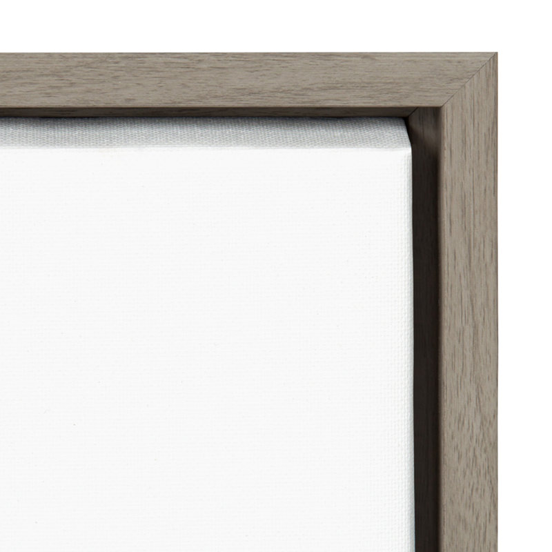 «Minimalist Woman» par Teju Reval, reproduction d'art sur toile encadrée, Gris