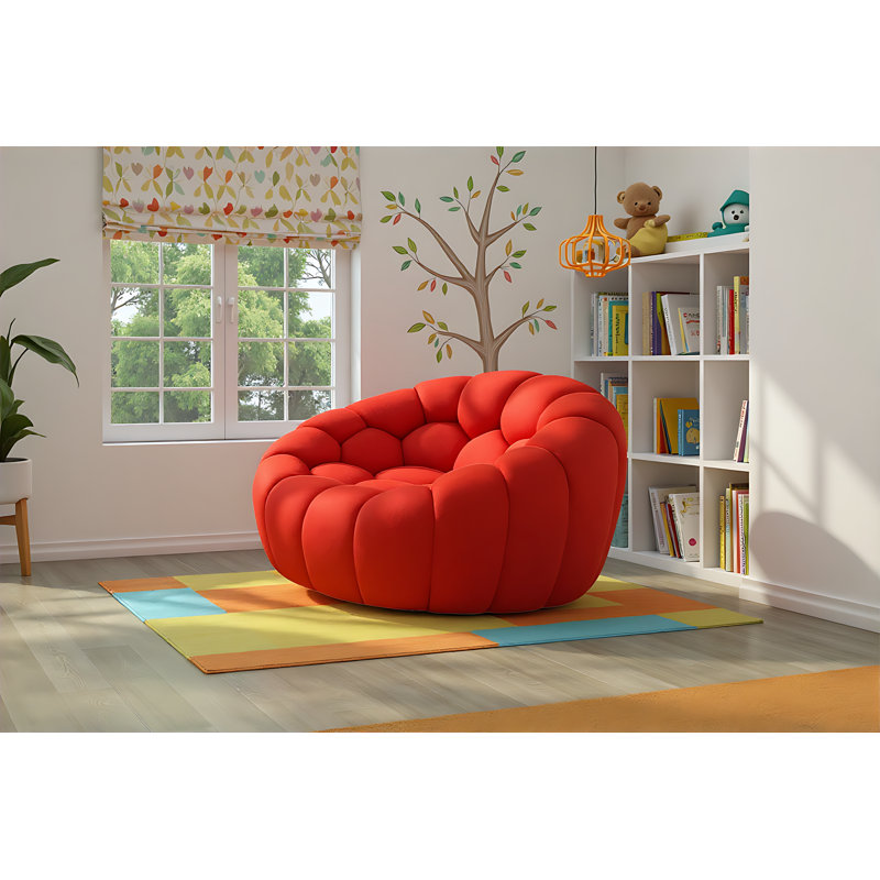 Chaise rouge Tishana, Microfibre / microsuède rouge