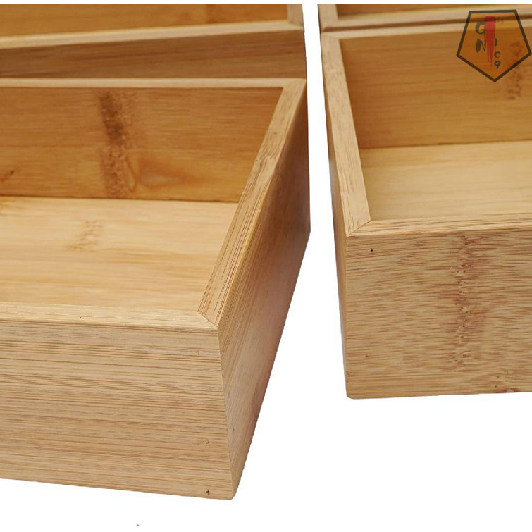 GN109 Cabinet Drawer Organizer And Storage Tray Box Dividers Set