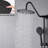 Shower Head With 10" Rain And Handheld - Matte Black Muscular Discomfort Wall Mounted Decor Complementary