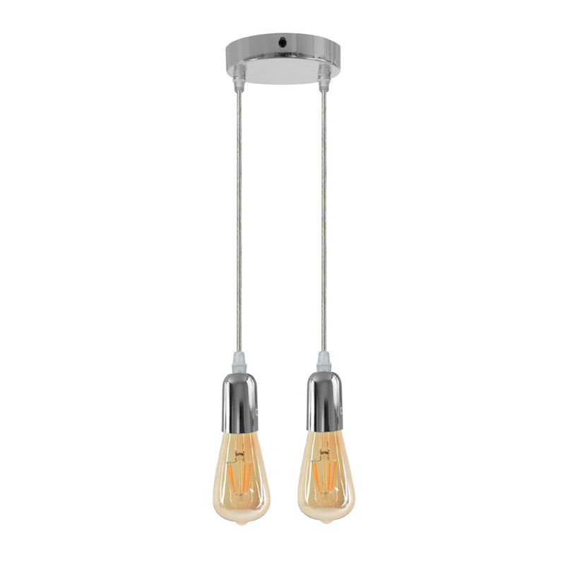 Juliane 2 - Light Chrome Single Pendant, No