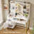 38.6" W Glass Tabletop Makeup Vanity Desk with Display Shelf, Dressing Table with 4 Drawers, LED Lights Mirror and Charging Station, White-106501439