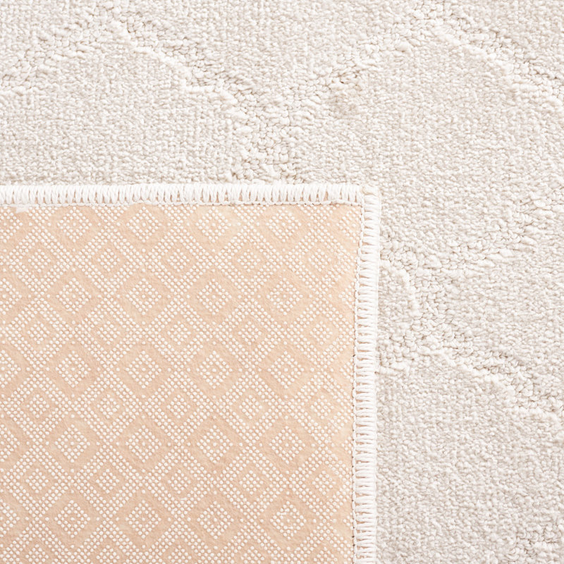 Motif et tapis uni 404 ivoire, Rectangle 5 pi 3 po x 7 pi 6 po