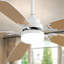 Ventilateur de plafond d'intérieur moderne de 52 pouces avec ventilateur à 6 vitesses et 5 pales avec télécommande-932124627-932124624