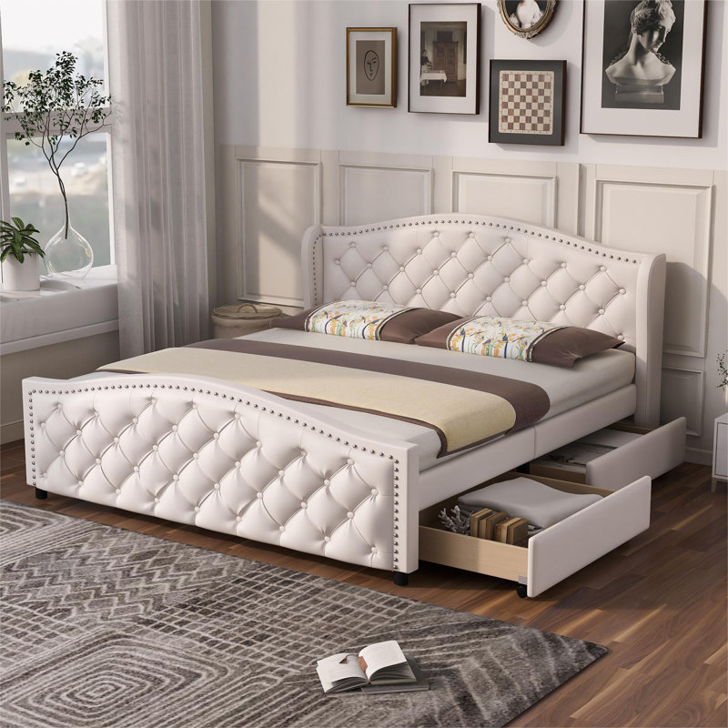 Capavella Upholstered Storage Bed, European Kingsize (160 x 200cm)