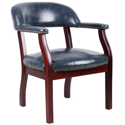 Veazey Reception Chair with Manufactured Wood Frame