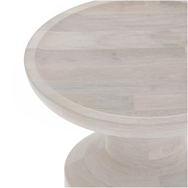 Table d'appoint Haynes Mango, Blanc