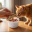 Mini contenant en silicone pour aliments pour animaux de compagnie compatible avec les micro-ondes et les congélateurs, 3,23 x 3,23 x 2,44 po, jaune-131407569