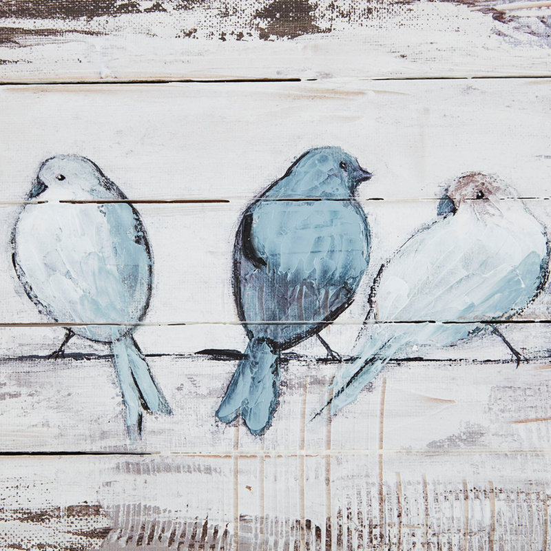 Panneau mural en bois peint à la main