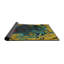 Tapis jaune/bleu à motifs-848911867