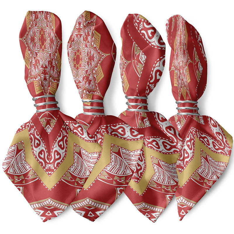Arlinde Shawl Napkins, Orange