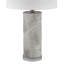 23.25" Distressed Grey Table Lamp LED Integrated