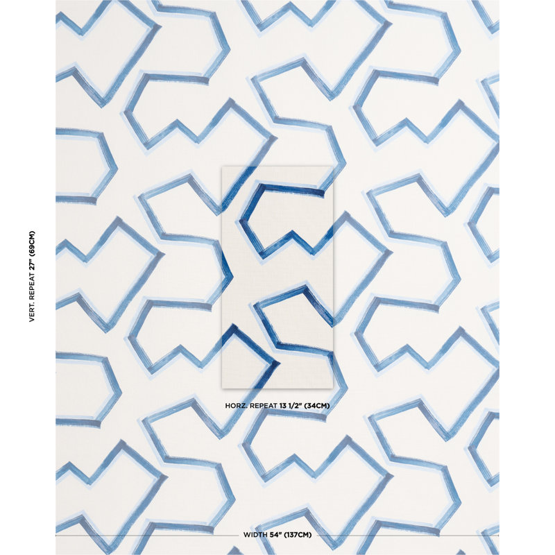 Enzo Print Fabric, Coastal