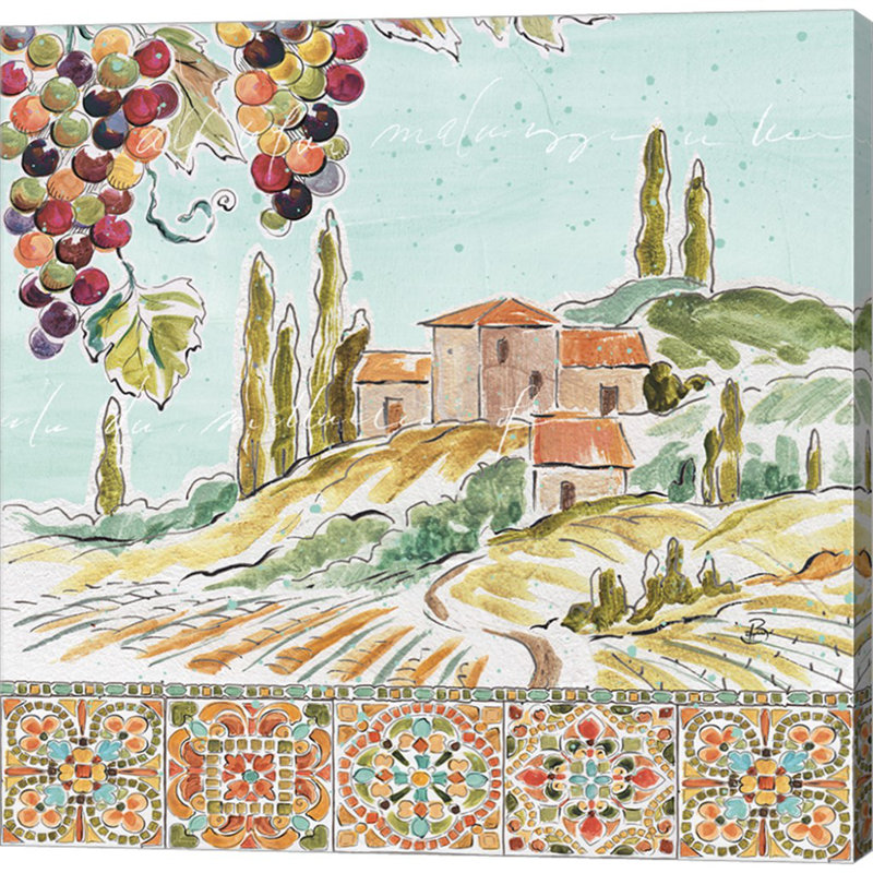 «Tuscan Breeze III» par Daphne Brissonnet, art mural sur toile, H 24 po x l 24 po x P 1,5 po