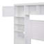 Lit double en bois avec armoire et tablette tout-en-un-221115680
