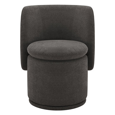 Adrielle Swivel Linen Dining Chair