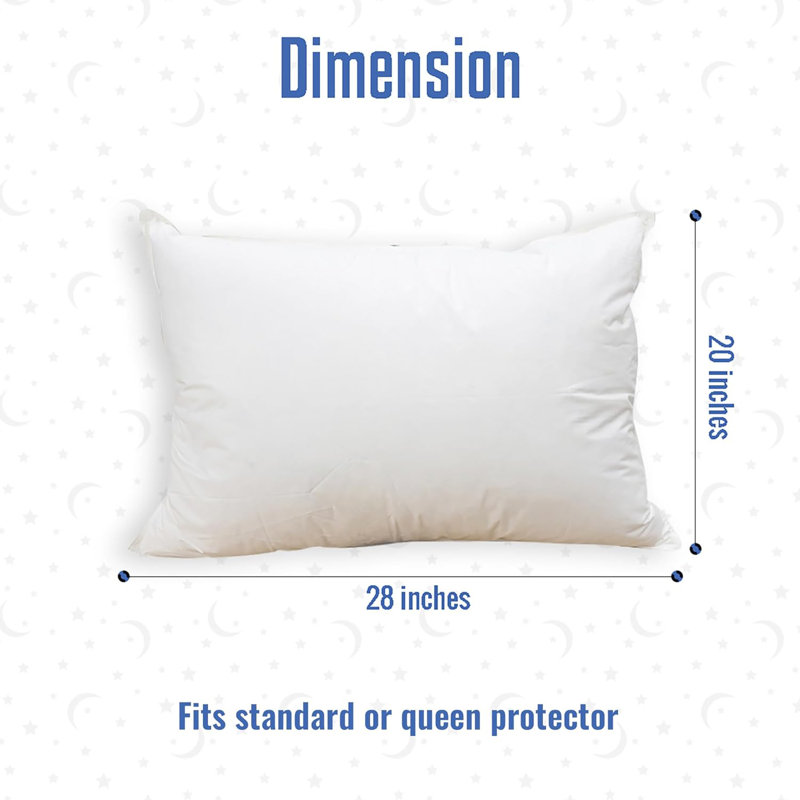 Affinity Down Alternative Bed Pillow - 100% Cotton Pillow