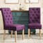 2 meubles de salle à manger mauves, bois massif, chaises en bois tendance 2 pièces, mauve, revêtement doux, pieds-852913058-852913069
