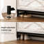 Armoire à chaussures grande capacité - blanc avec tablettes ouvertes pour le vestibule et le couloir en blanc, 2 tiroirs rabattables et fentes réglables, rangement, maison de style rétro rustique