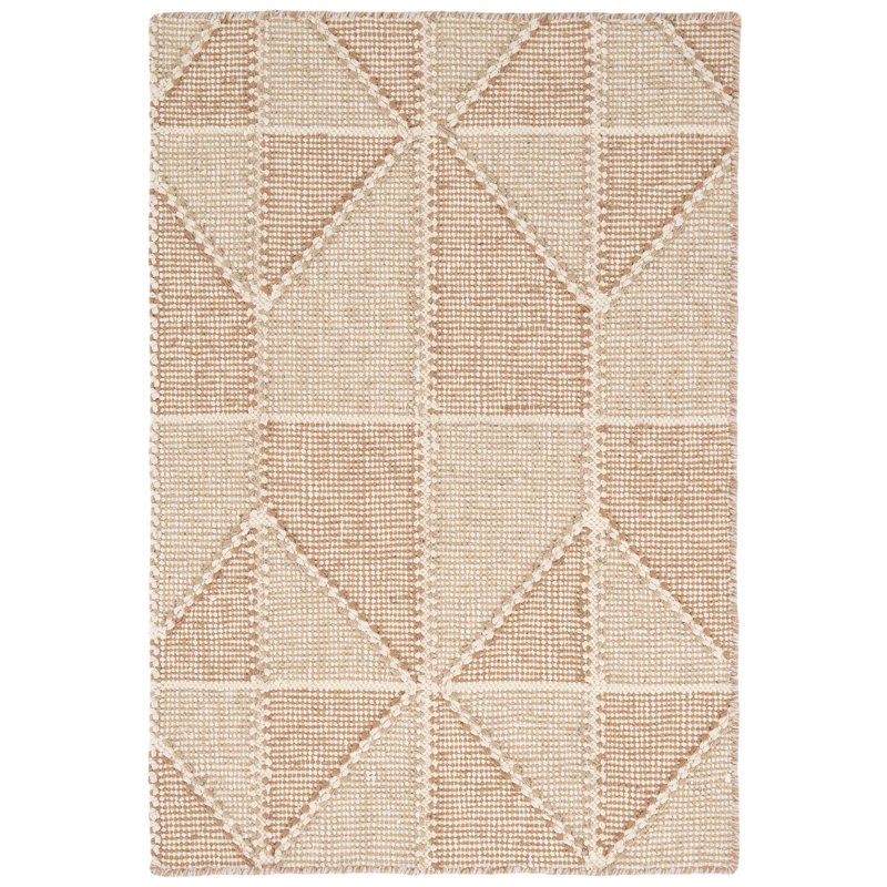 Ojai Wheat Hand Loom Knotted Cotton Rug, Rectangle 7'6" x 9'6"