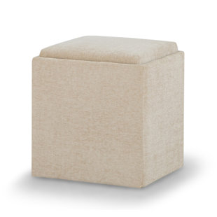 Catalonia 18" Wide Square Cube Ottoman with Storage