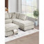 Ensemble de 3 coussins de canapé rembourrés et rembourrés en tissu velours côtelé gris foncé-555770570
