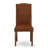 3 Piece Kitchen Table Set for Small Spaces Contains a Square Dining Room Table and 2 Brown Faux Leather Chairs, Mahogany-52030614