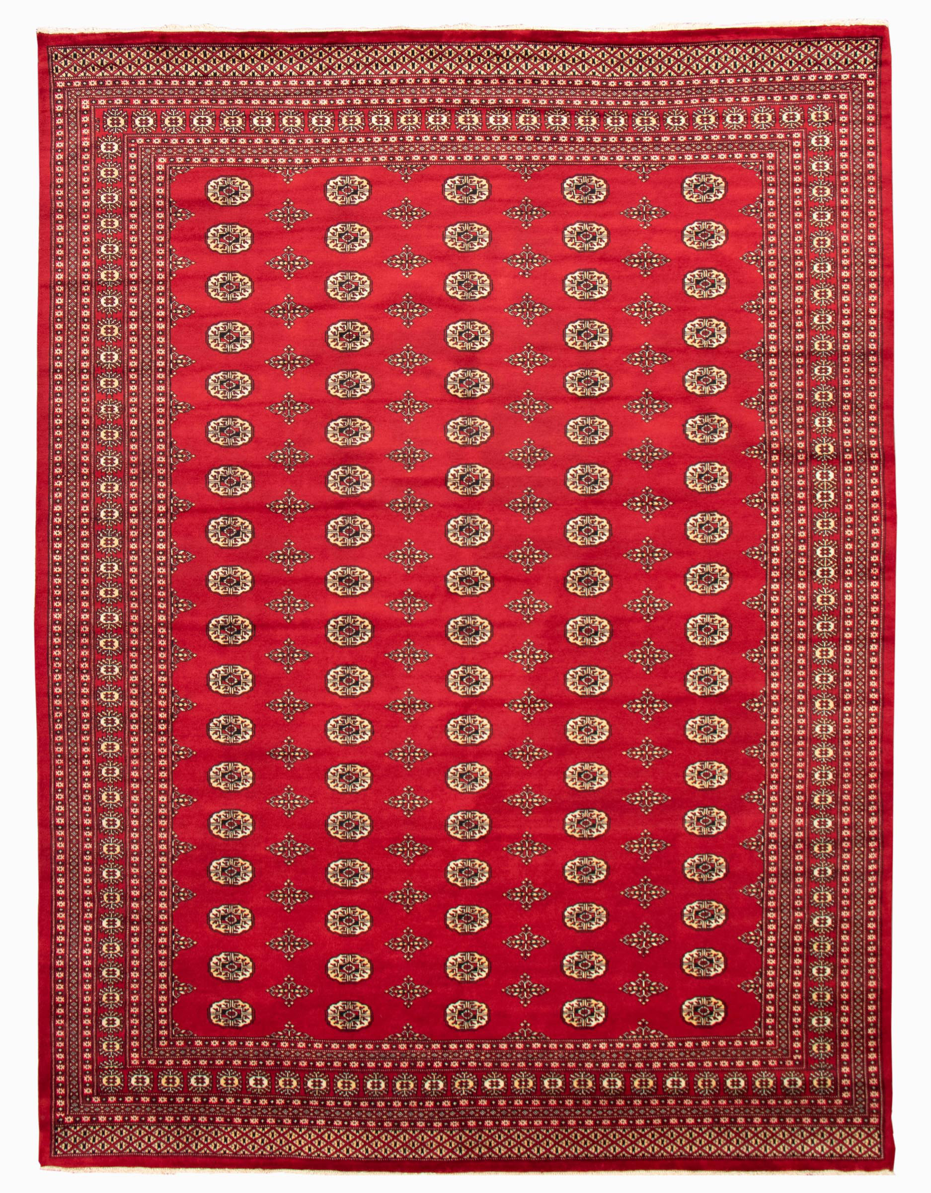 Isabelline Finest Peshawar Bokhara Dark Red Rug 9'1