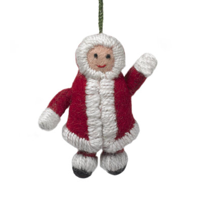 Eskimo Gal Christmas Hanging Figurine Ornament